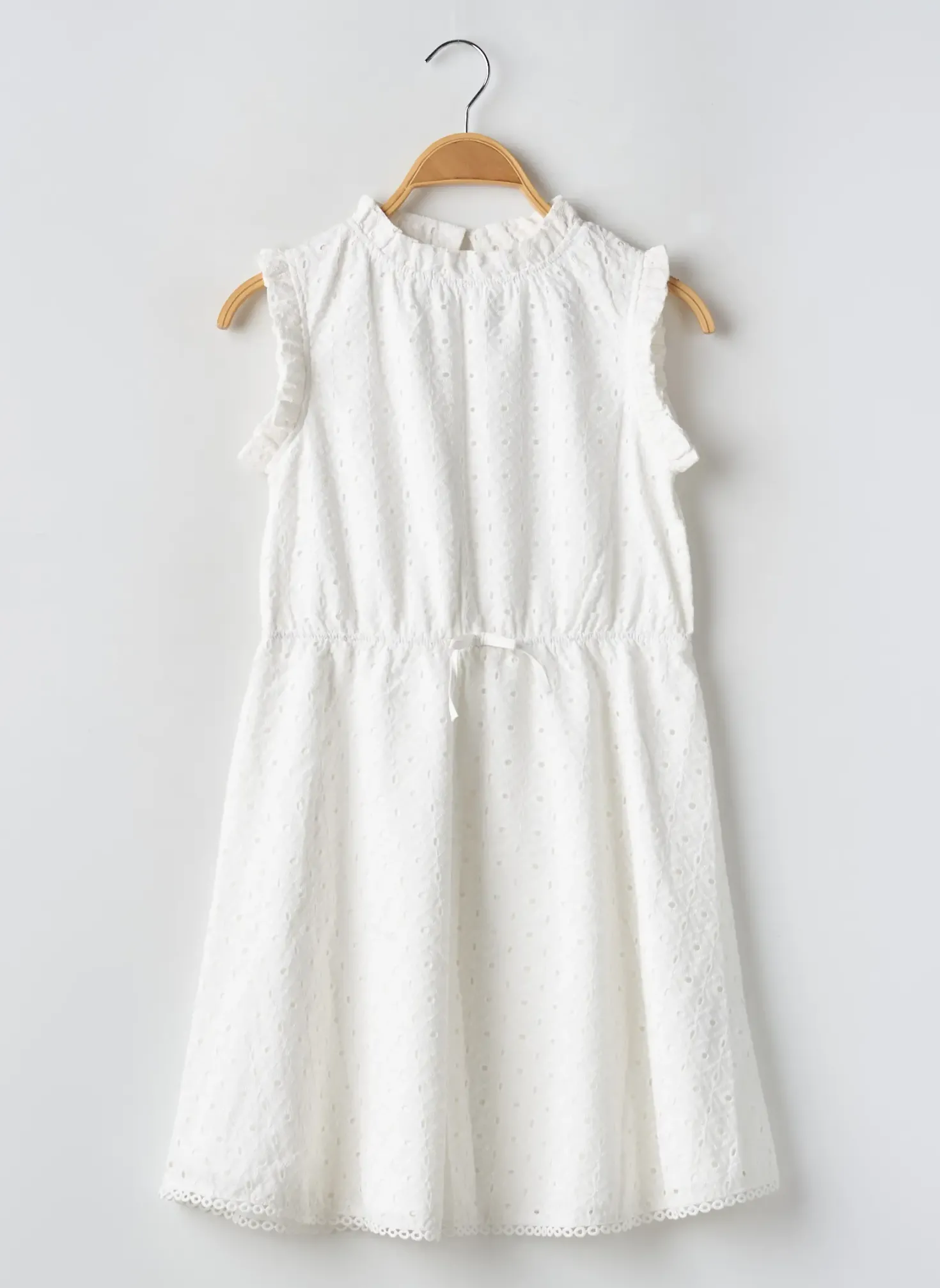 Robe Mi-longue Mini Molly Blanc Sans Manche