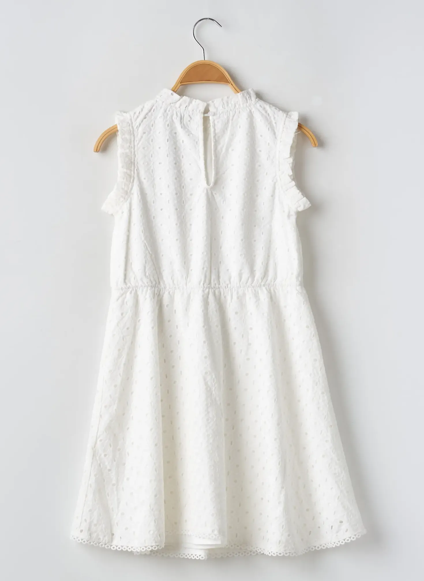 Robe Mi-longue Mini Molly Blanc Sans Manche