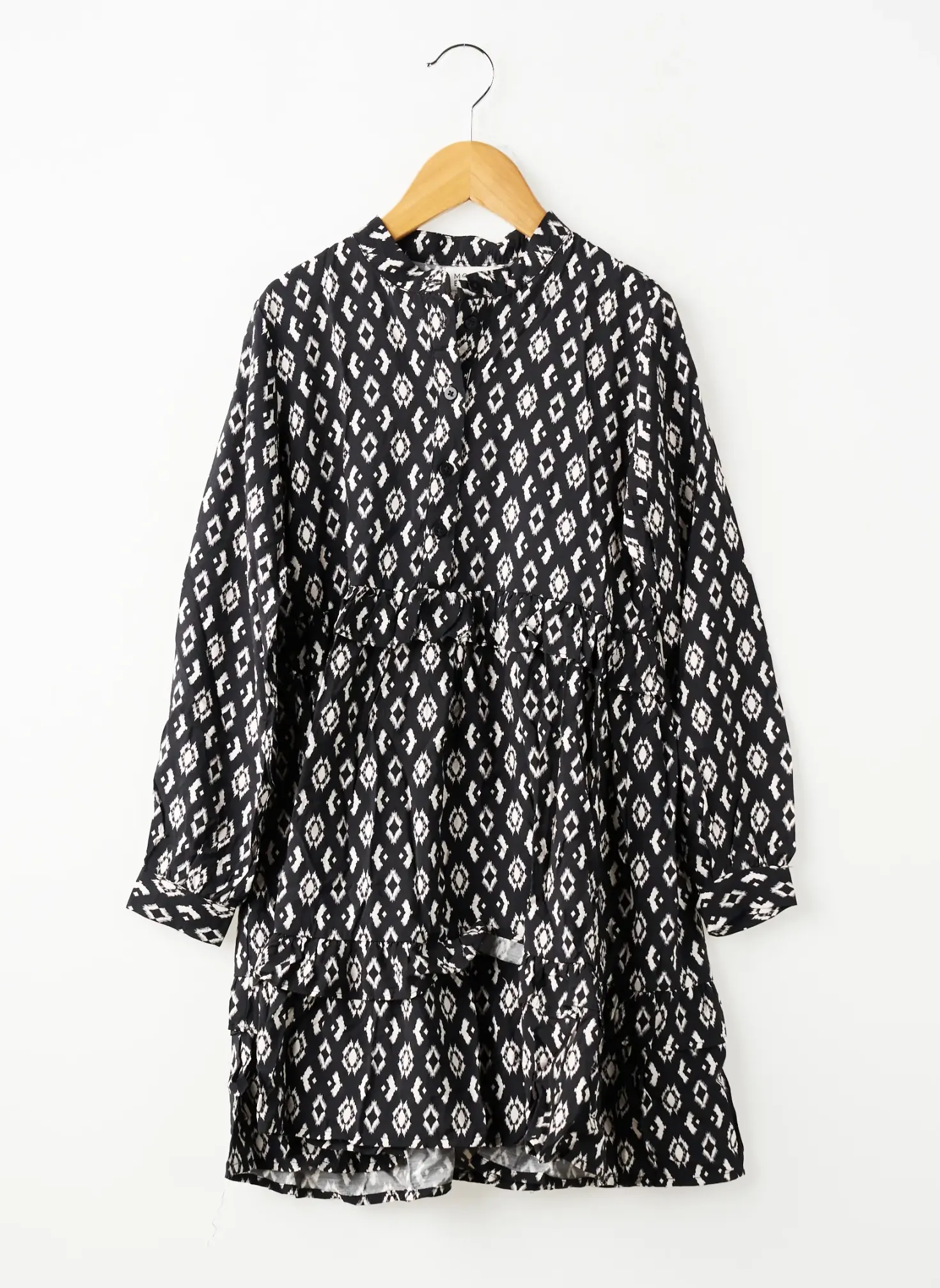 Robe Mi-longue Molly Bracken Noir Manches Longues