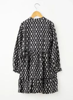 Robe Mi-longue Molly Bracken Noir Manches Longues