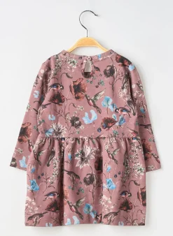 Robe Mi-longue Name It Marron Manches Longues