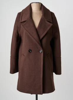 Robe Mi-longue Nathalie Chaize Marron Manches Longues