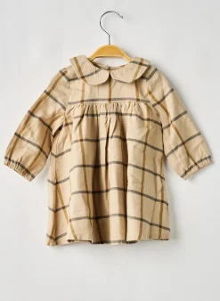 Robe Mi-longue Noukie's Beige Manches Longues