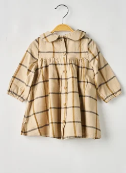 Robe Mi-longue Noukie's Beige Manches Longues