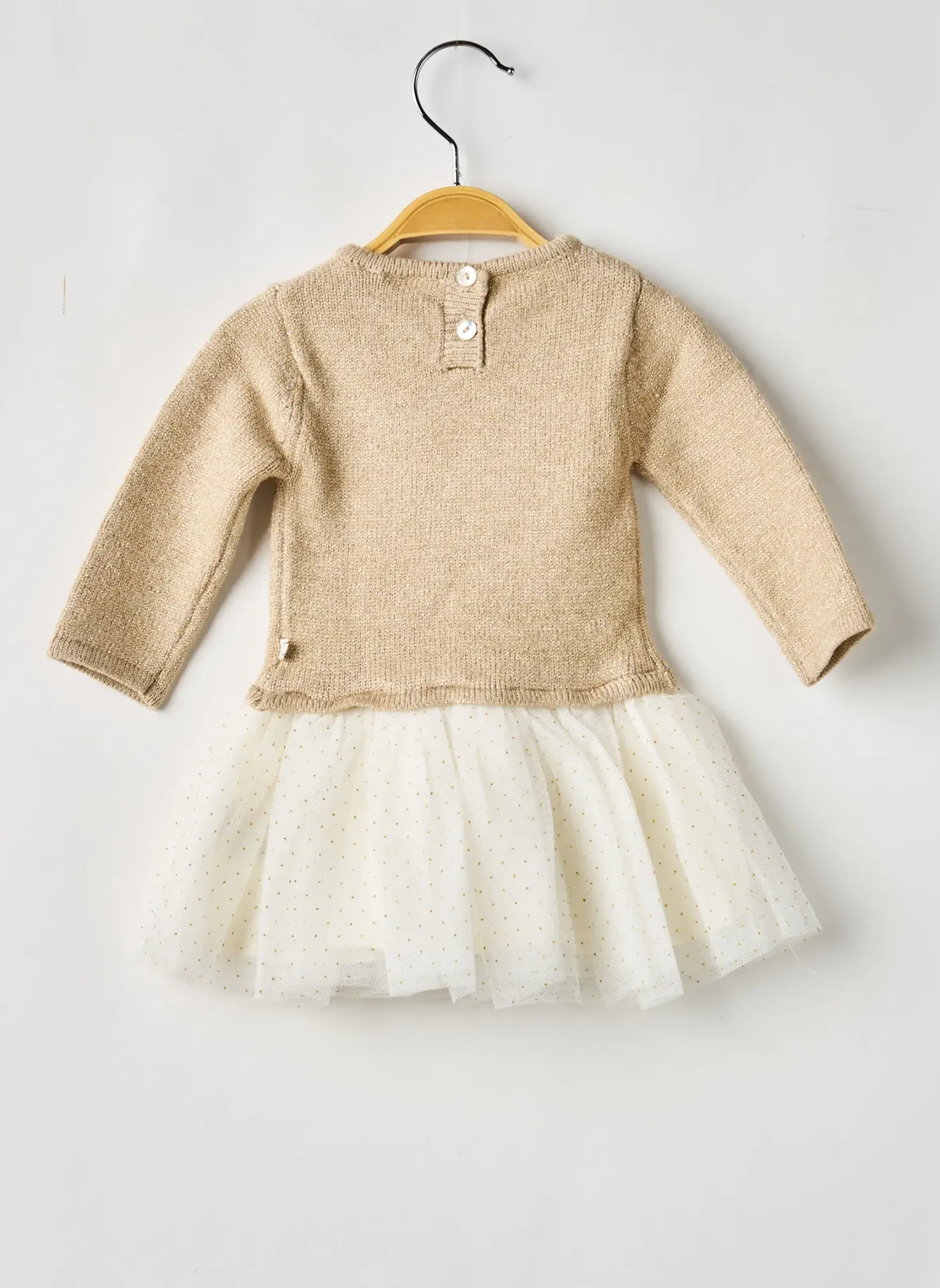 Robe Mi-longue Noukie's Or Manches Longues