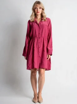 Robe Mi-longue See U Soon Rose Manches Longues