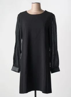 Robe Mi-longue Semiology Noir Manches Longues