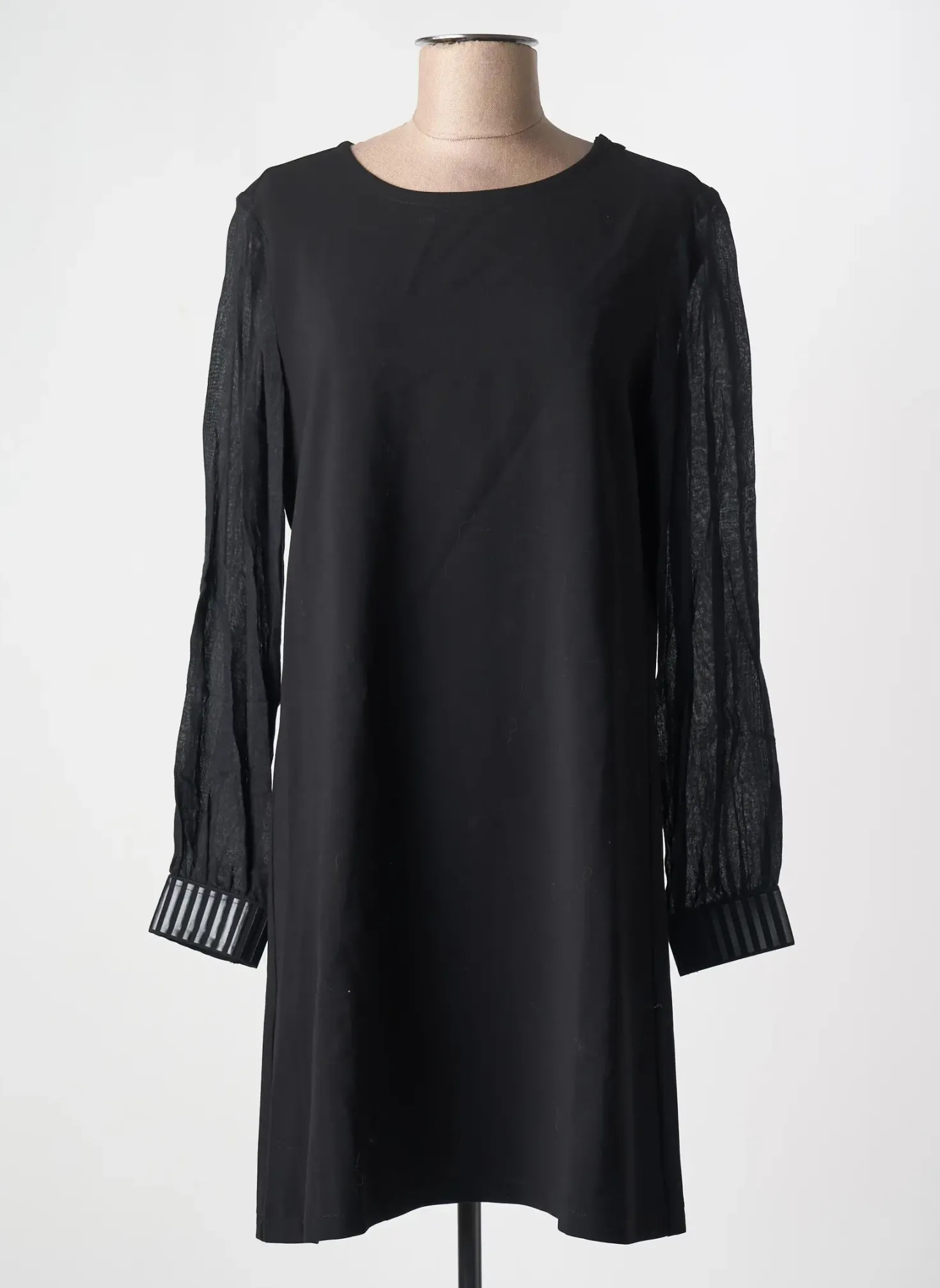 Robe Mi-longue Semiology Noir Manches Longues