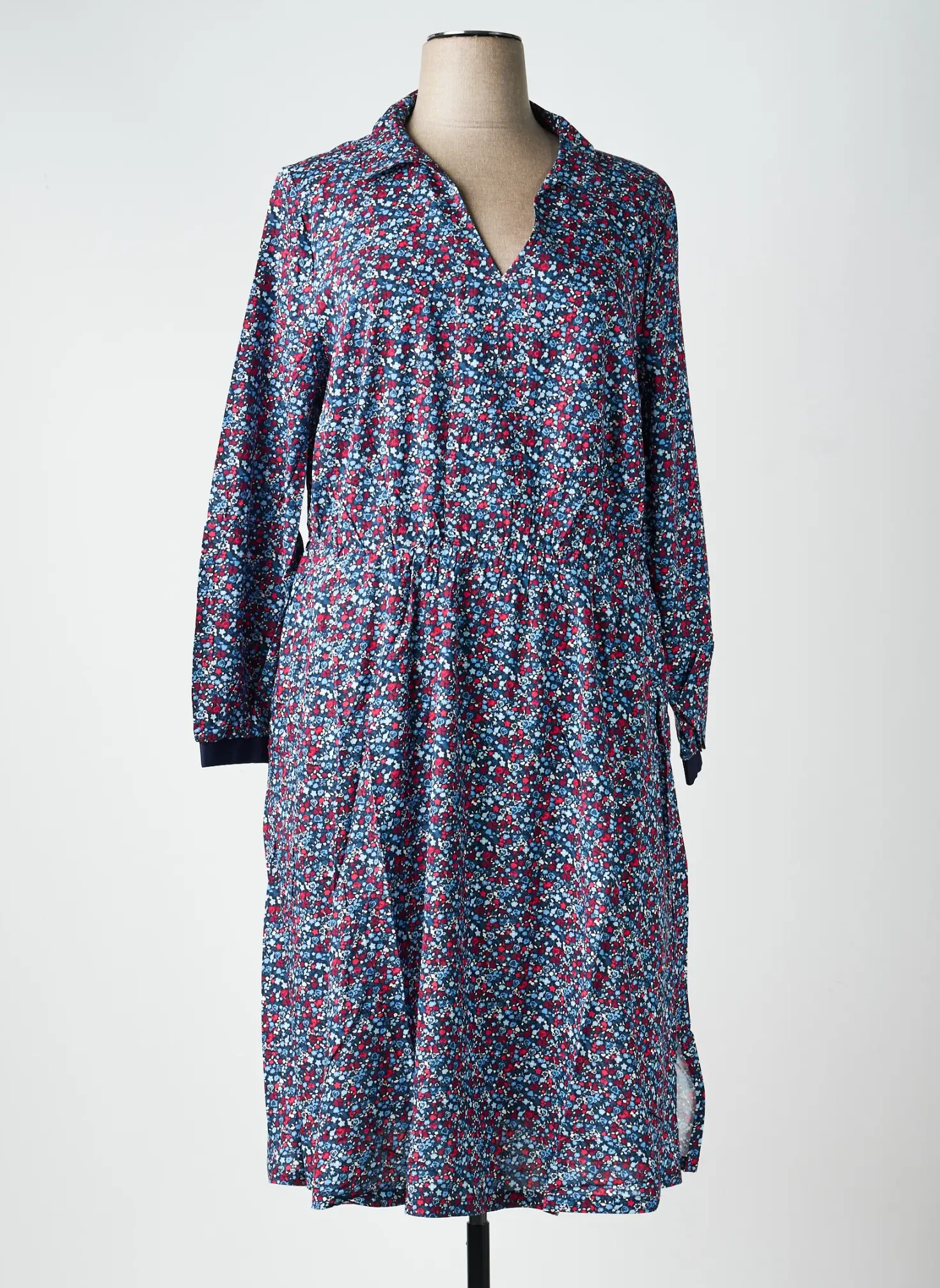Robe Mi-longue Sheego Bleu Manches Longues