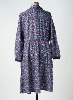 Robe Mi-longue Sheego Bleu Manches Longues