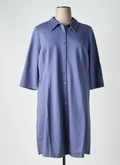 Robe Mi-longue Sheego Bleu Manches Longues