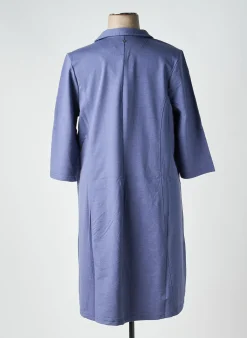 Robe Mi-longue Sheego Bleu Manches Longues