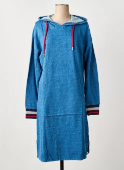 Robe Mi-longue Sheego Bleu Manches Courtes