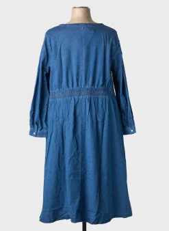 Robe Mi-longue Sheego Bleu Manches Longues