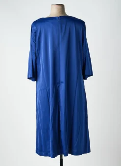 Robe Mi-longue Sheego Bleu Manches Longues