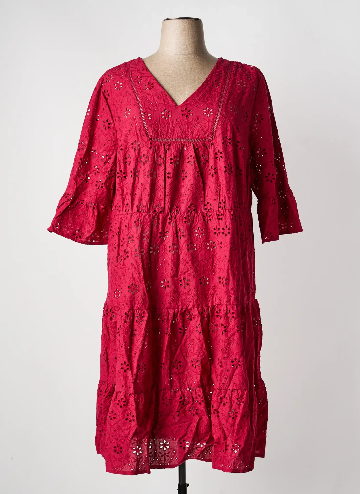 Robe Mi-longue Sheego Rose Manches Longues