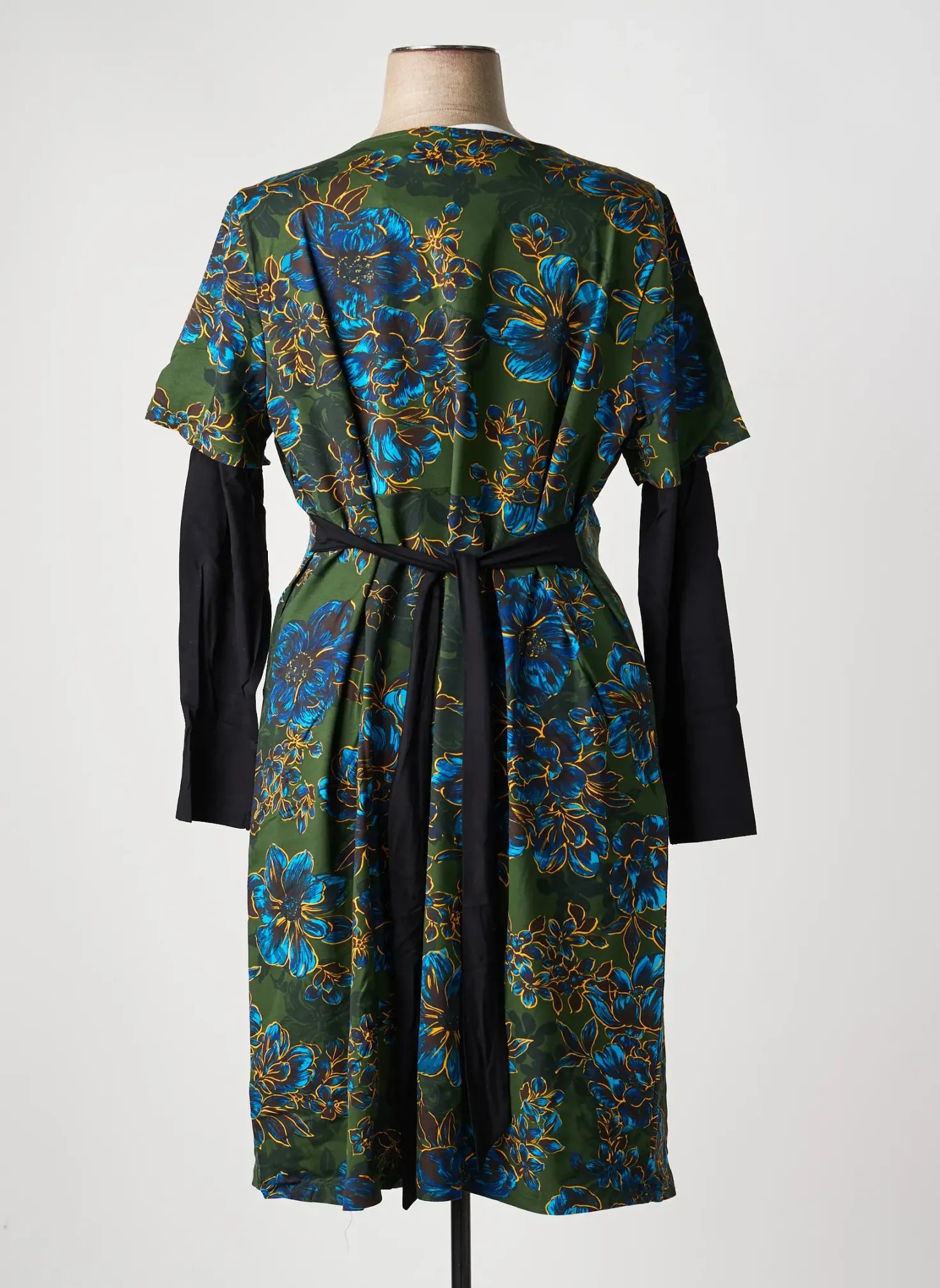 Robe Mi-longue Sheego Vert Manches Longues