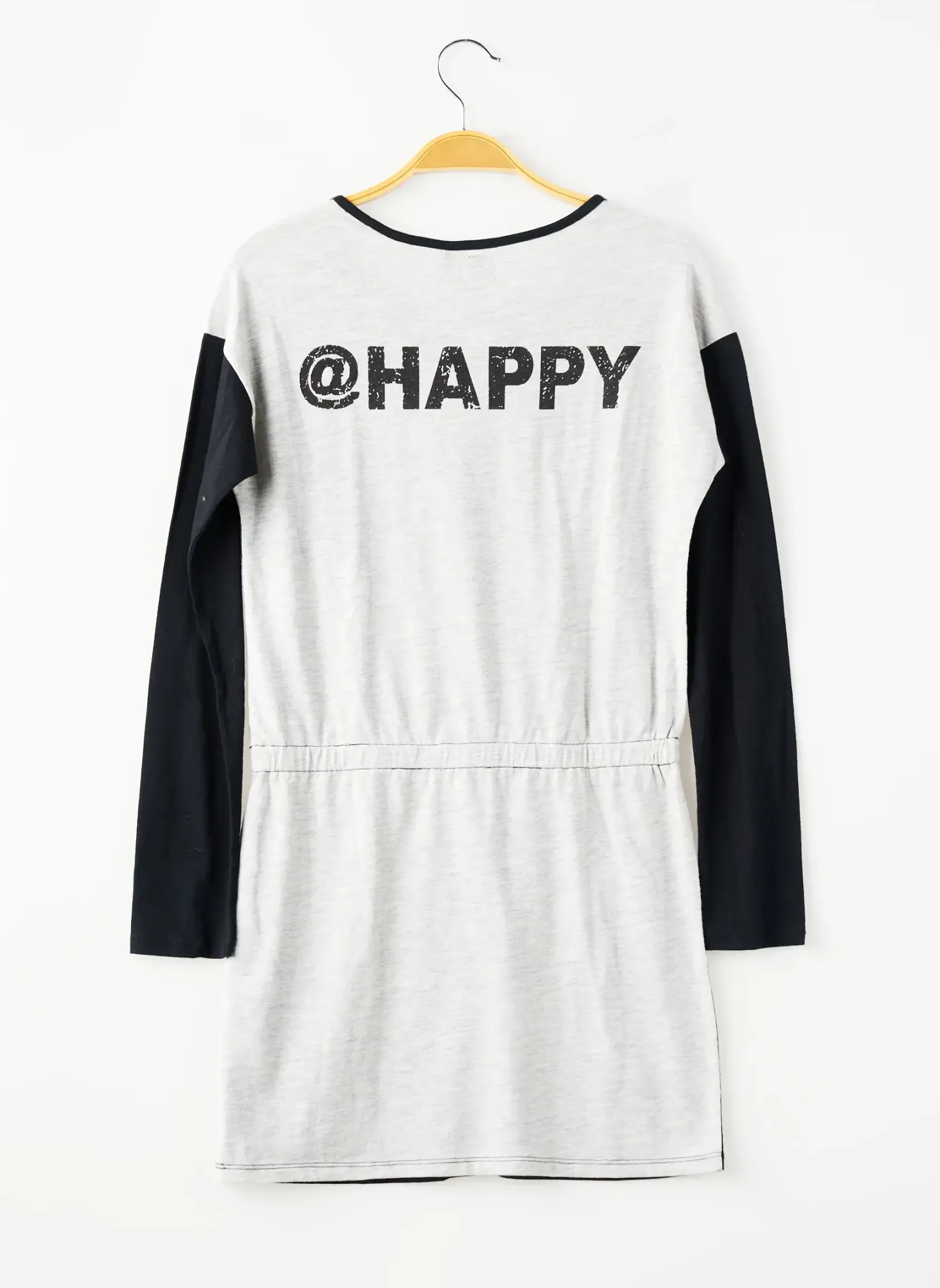 Robe Mi-longue Sorry 4 The Mess Noir Manches Longues