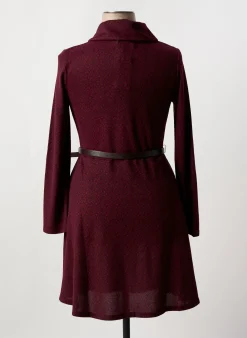 Robe Mi-longue Surkana Rouge Manches Longues