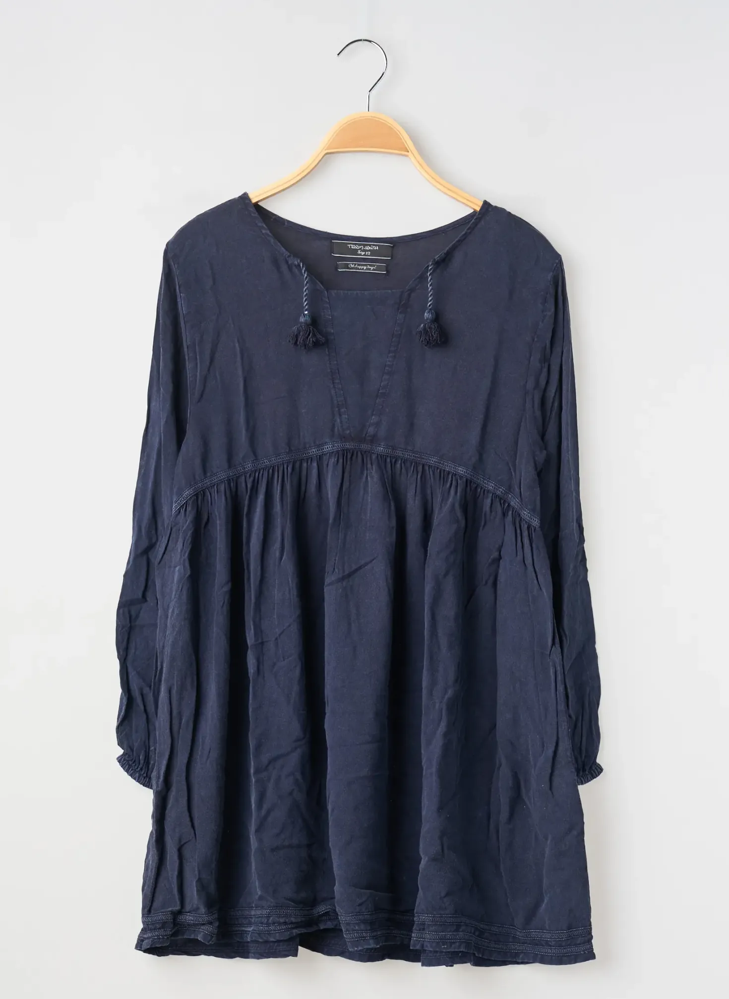 Robe Mi-longue Teddy Smith Bleu Manches Longues