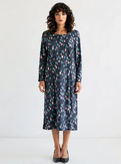 Robe Mi-longue White Stuff Bleu Manches Longues