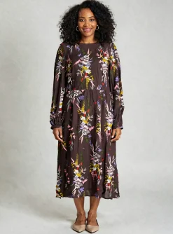 Robe Mi-longue White Stuff Violet Manches Longues