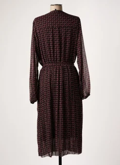 Robe Mi-longue Yest Noir Manches Longues