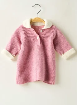 Robe Pull Clayeux Rose Manches Longues
