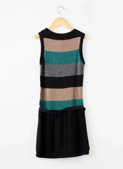 Robe Pull La Fee Maraboutee Noir Sans Manche