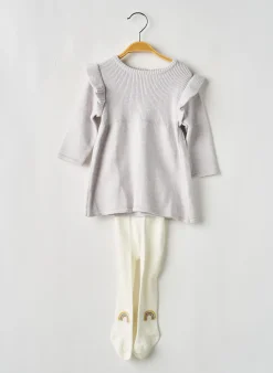 Robe Pull Losan Gris Manches Longues