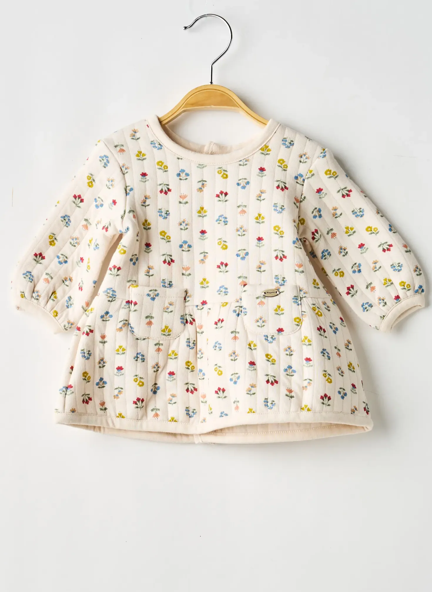 Robe Pull Mayoral Beige Manches Longues