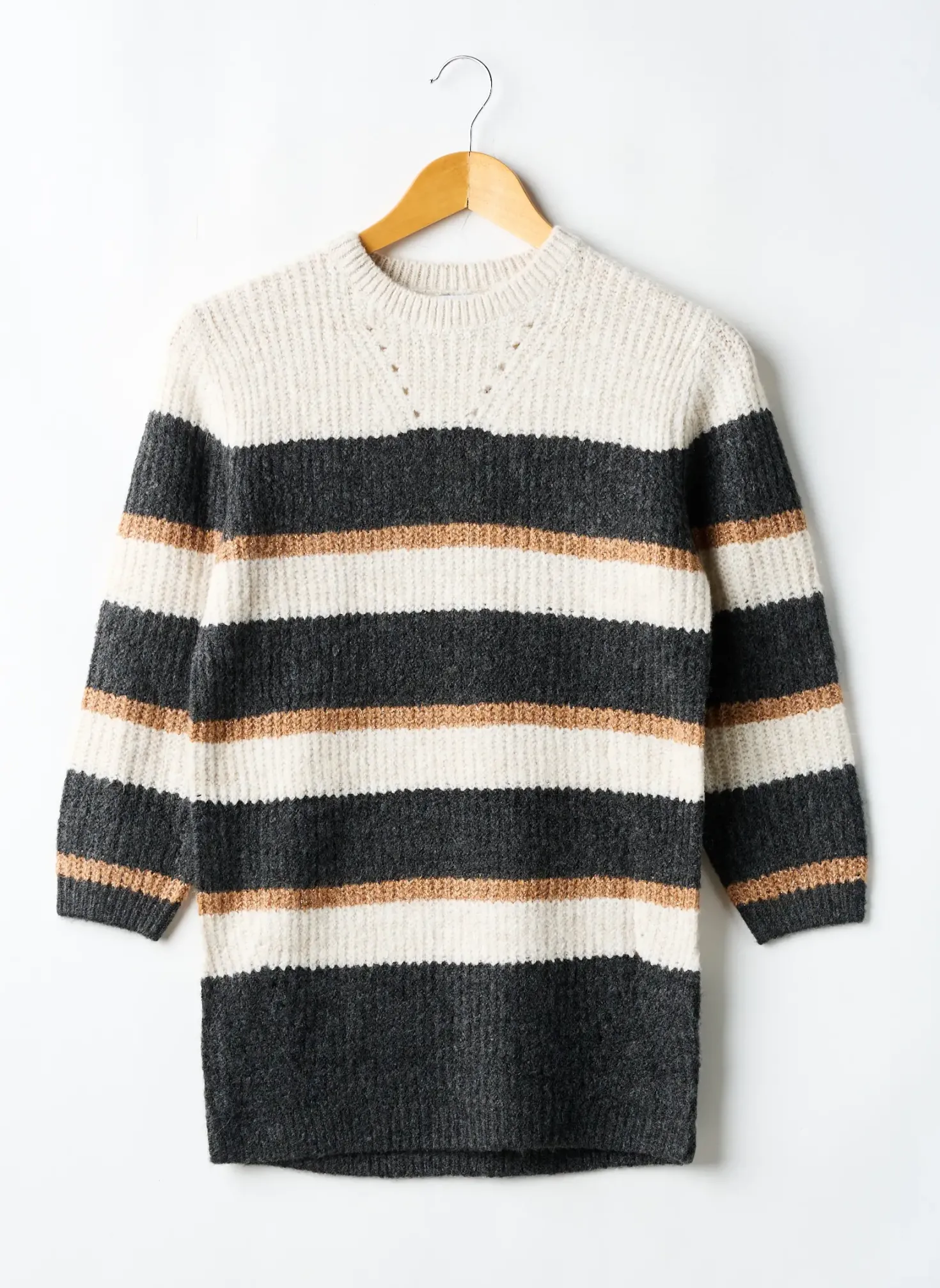 Robe Pull Mayoral Beige Manches Longues