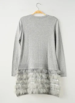 Robe Pull Mayoral Gris Manches Longues
