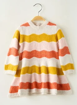 Robe Pull Mayoral Orange Manches Longues