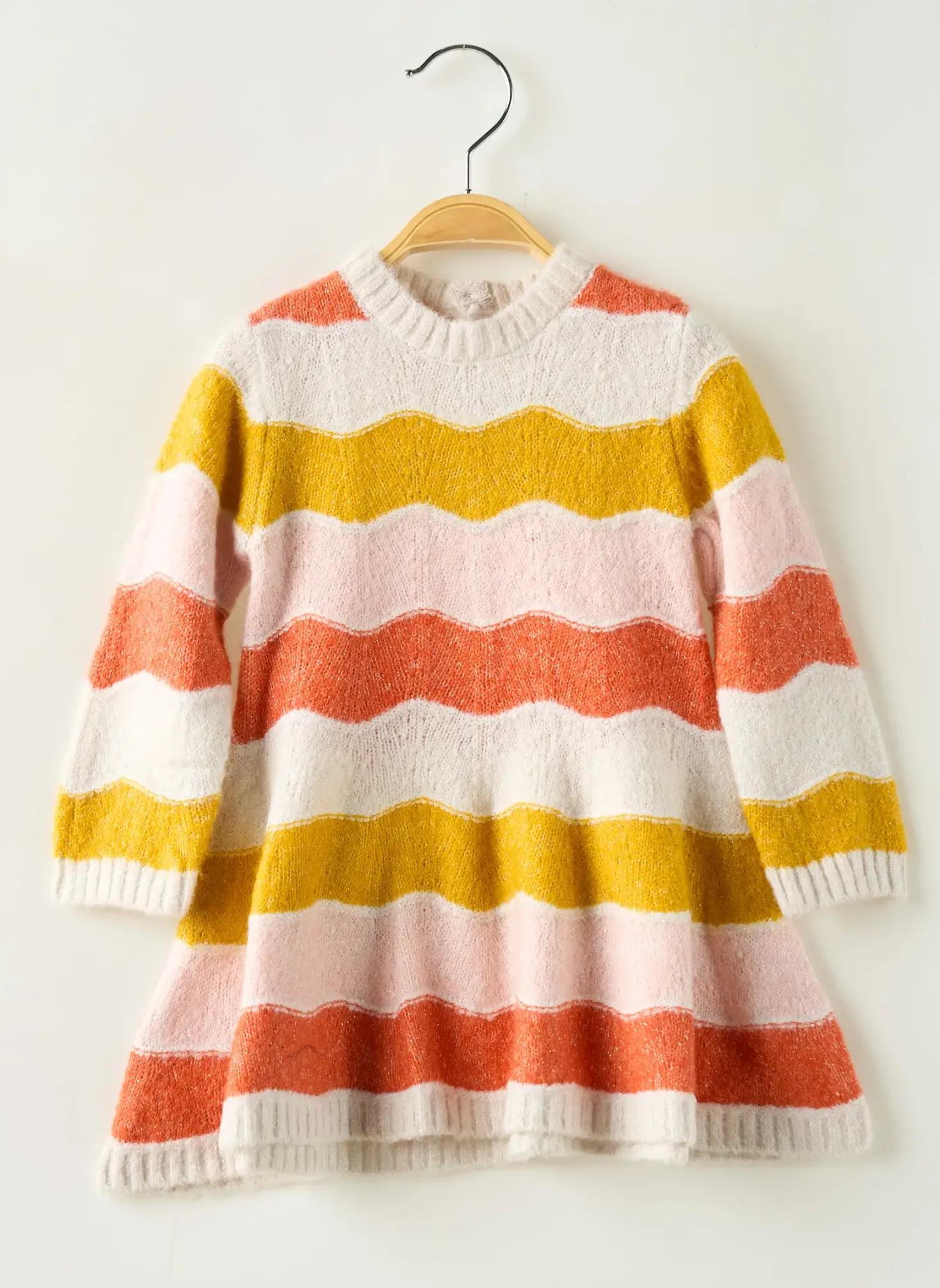 Robe Pull Mayoral Orange Manches Longues