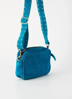 Sac Flower Market Bleu Forme Rectangulaire