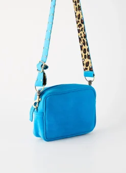 Sac Flower Market Bleu Forme Rectangulaire