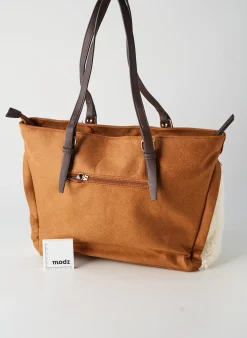 Sac Fuchsia Marron Forme Cabas