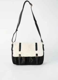 Sac Fuchsia Noir Forme Rectangulaire