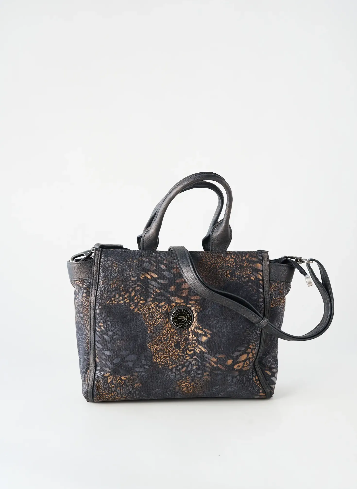Sac Patrick Blanc Noir Forme Rectangulaire
