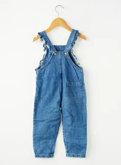 Salopette Bout'chou Bleu Sans Manche