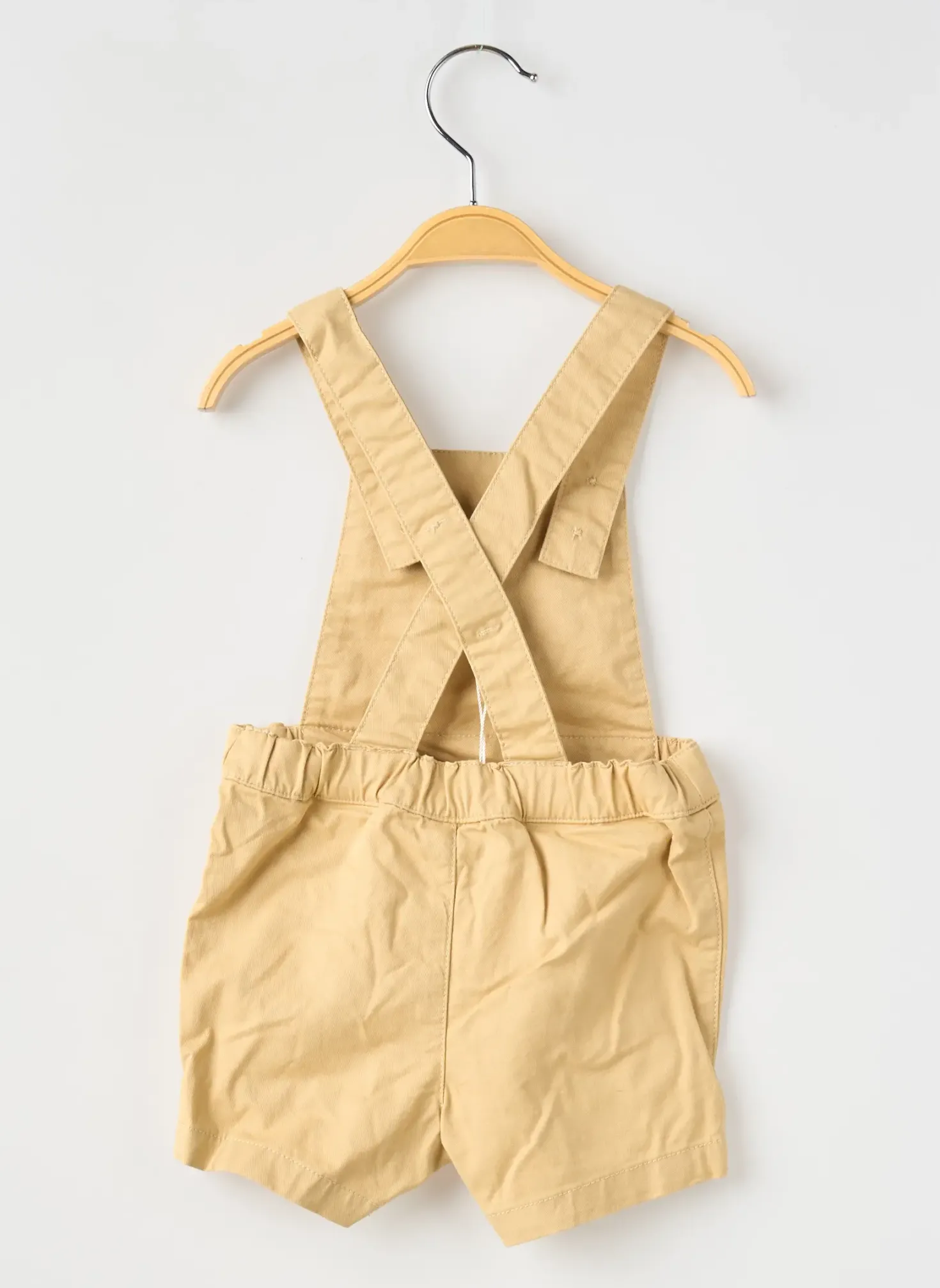 Salopette Petit Bateau Beige Fines Bretelles