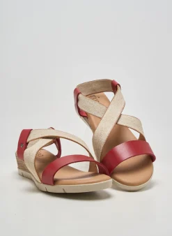 Sandales/nu Pieds Arima Rouge Talon De 4 À 6cm