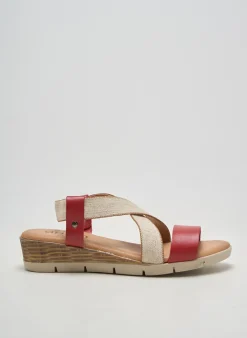Sandales/nu Pieds Arima Rouge Talon De 4 À 6cm