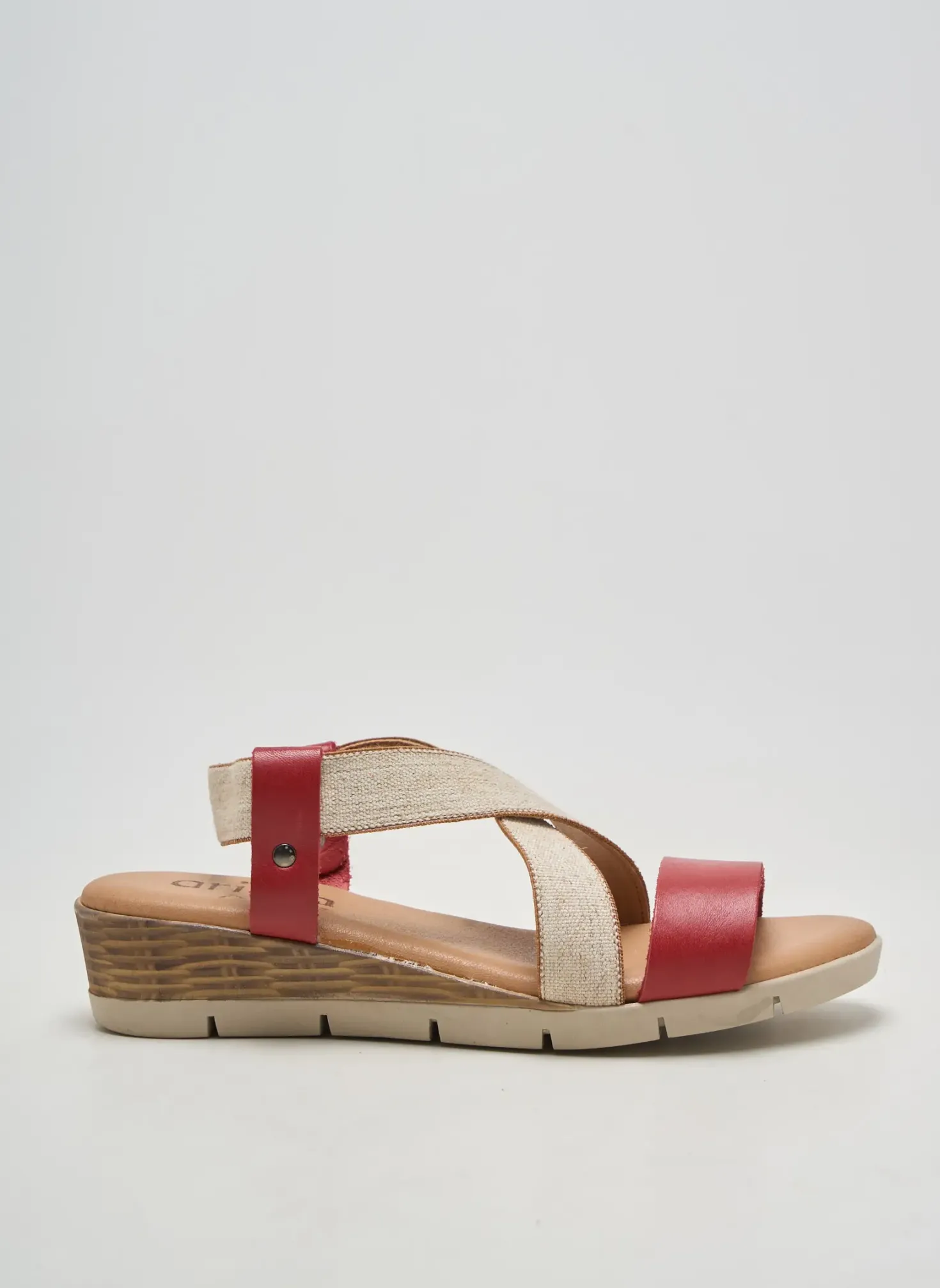 Sandales/nu Pieds Arima Rouge Talon De 4 À 6cm