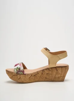 Sandales/nu Pieds Bertuchi Beige Talon De 4 À 6cm