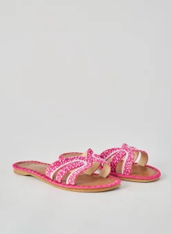 Sandales/nu Pieds Bestelle Rose Talon Plat Jusqu'à 3cm