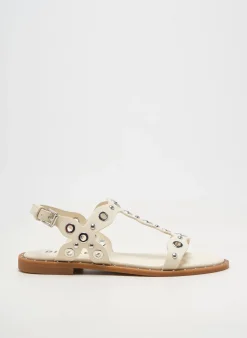 Sandales/nu Pieds Bibi Lou Beige Talon Plat Jusqu'à 3cm