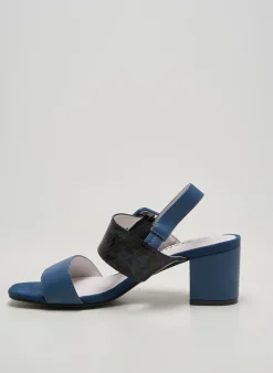Sandales/nu Pieds Damart Bleu Talon De 4 À 6cm