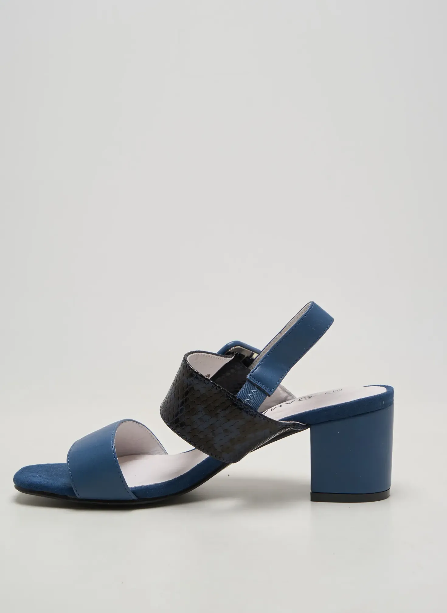 Sandales/nu Pieds Damart Bleu Talon De 4 À 6cm